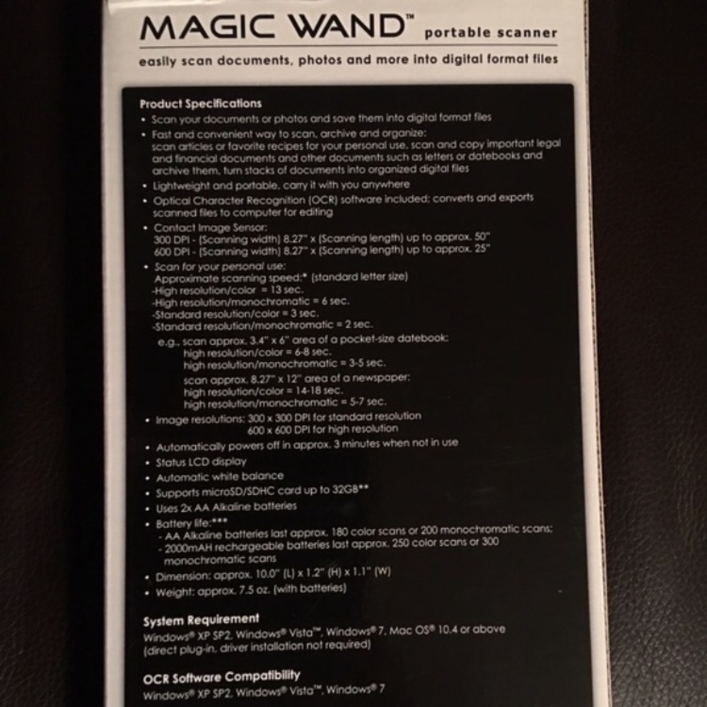 Magic Wand Portable Scanner - Picture 2 of 2
